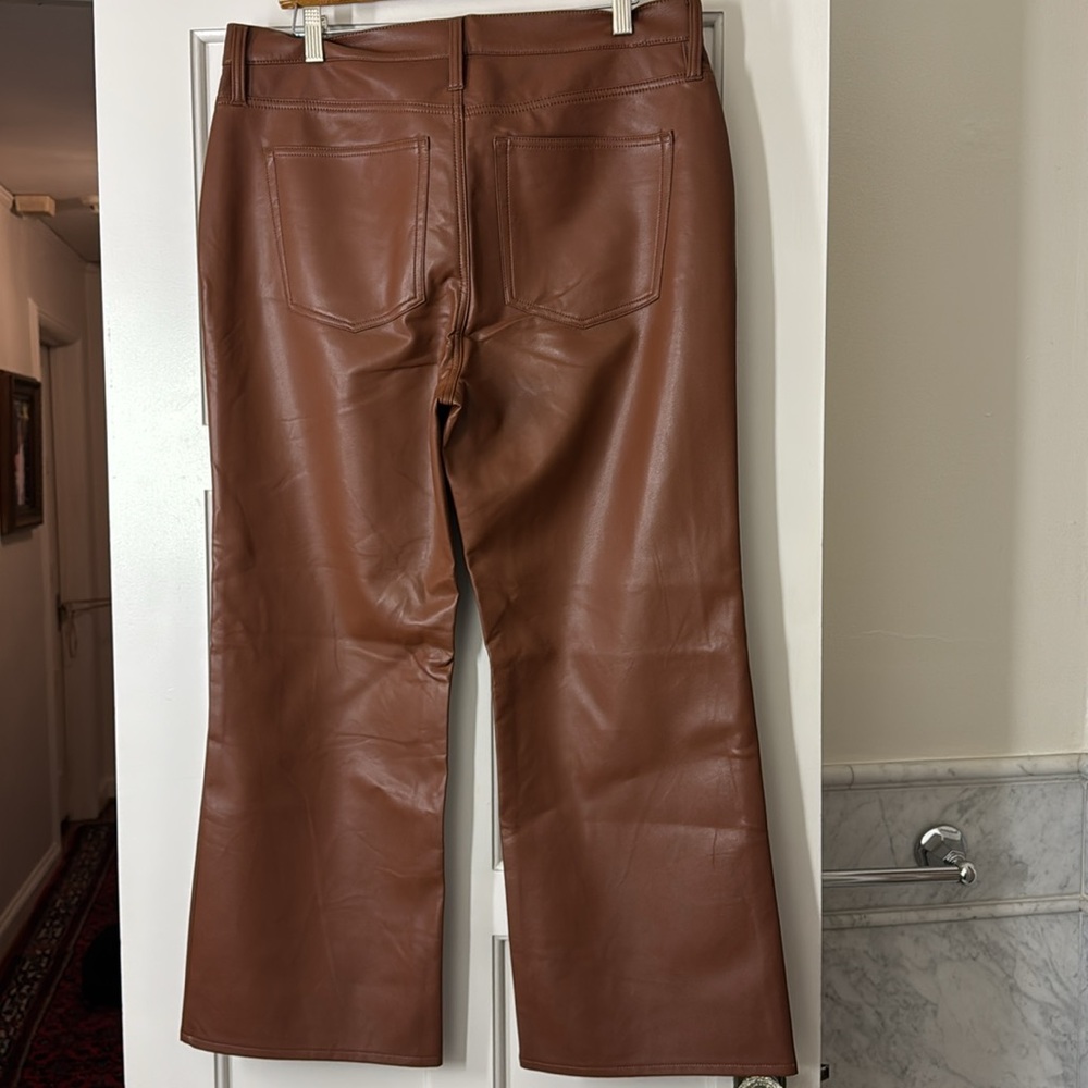 J.Crew Slim wide-leg pant in faux leather BU138 - Picture 10 of 11
